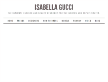 Tablet Screenshot of isabellagucci.com